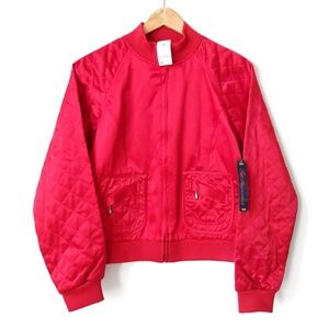 VTG Bill Blass Jeans satin bomber jacket